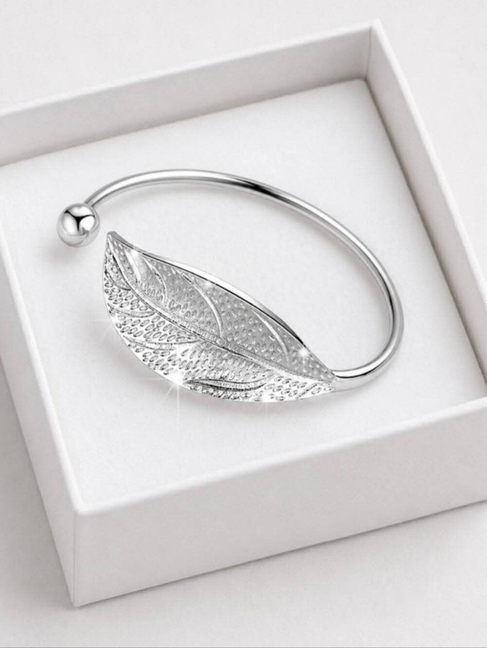 Pick 3 for$ 30 Silver Leaf Cuff Bracelet -